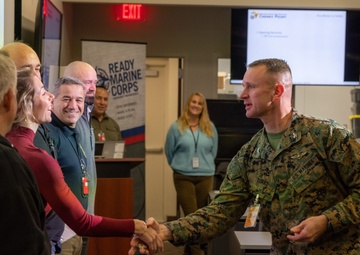 Five Cherry Point employees are recognized for their contributions to the command Voluntary Protection Program