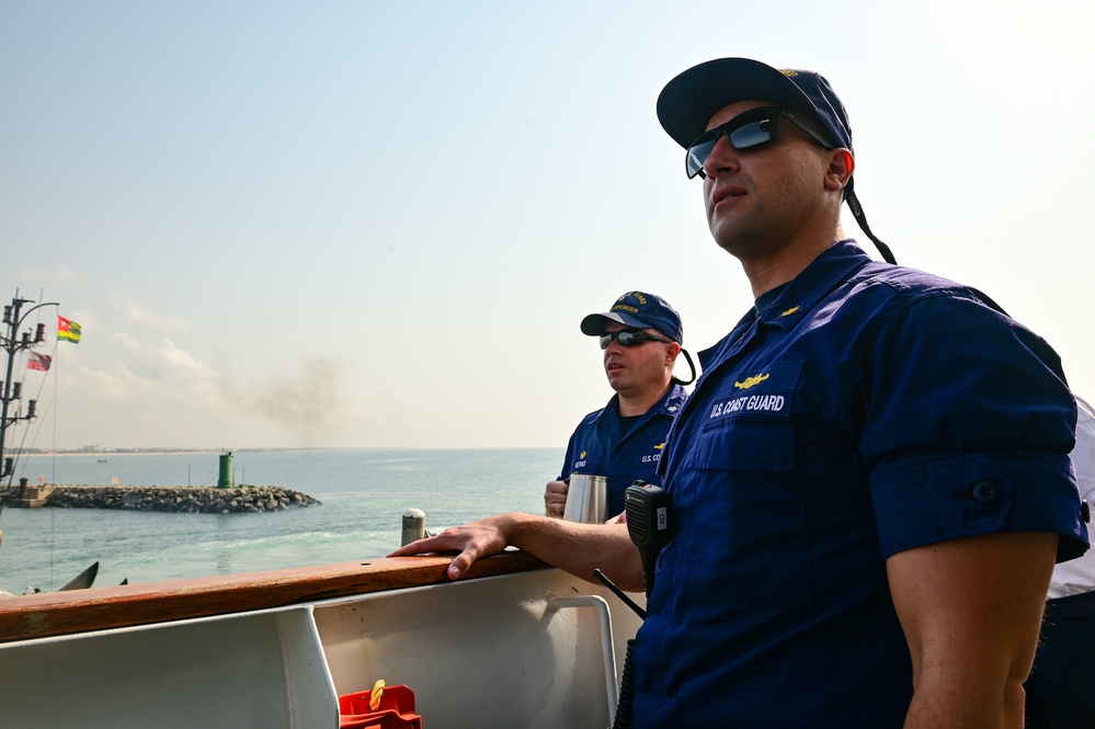 USCGC Spencer (WMEC 905) arrives in Lomé, Togo