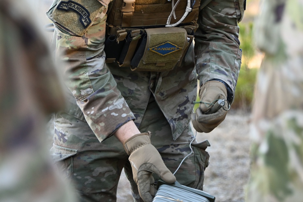 Range 59D 1st BN / 114th Regiment. They are conducting Anti-personnel mine training Jan 20, 2023