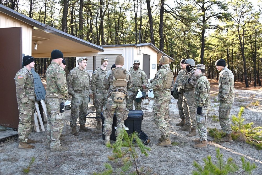 Range 59D 1st BN / 114th Regiment. They are conducting Anti-personnel mine training Jan 20, 2023