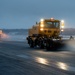 Base snow-removal team clears flightline