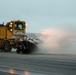 Base snow-removal team clears flightline