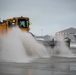 Base snow-removal team clears flightline