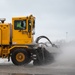 Base snow-removal team clears flightline