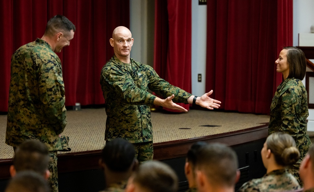 Sergeant Major of the Marine Corps visits Staff Noncommissioned Officer Academy in Quantico