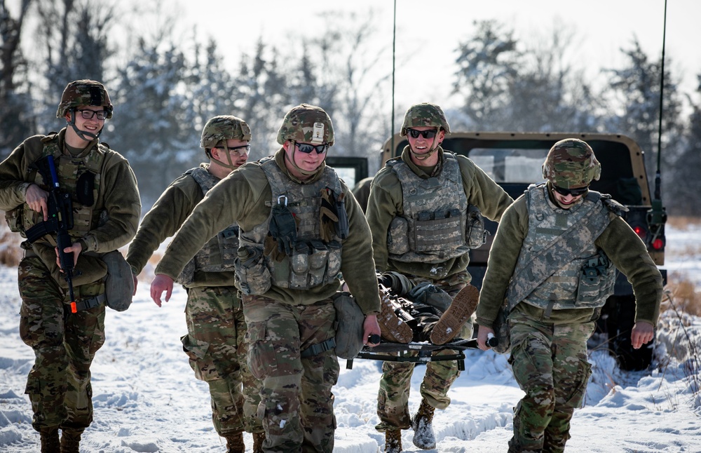 Iowa Soldiers train in snow at Sustainment Training Center