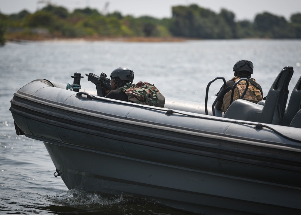 Nigerian Navy, Police Force conduct VBSS Training during Obangame Express 2023