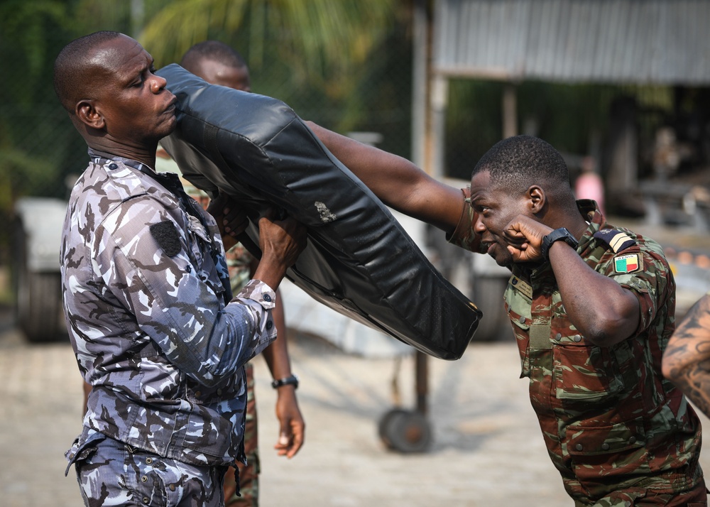 Benin Navy, Police Force conduct VBSS Training during Obangame Express 2023