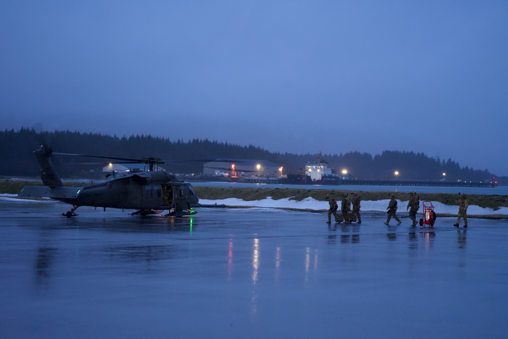 Always Ready, That Others May Live: Alaska Air National Guard trains with Coast Guard at Air Station Kodiak