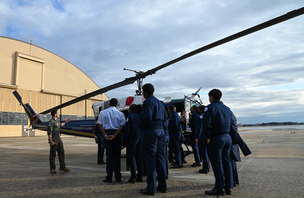 Junior ROTC cadets receive inside look at 1st Helicopter Squadron mission