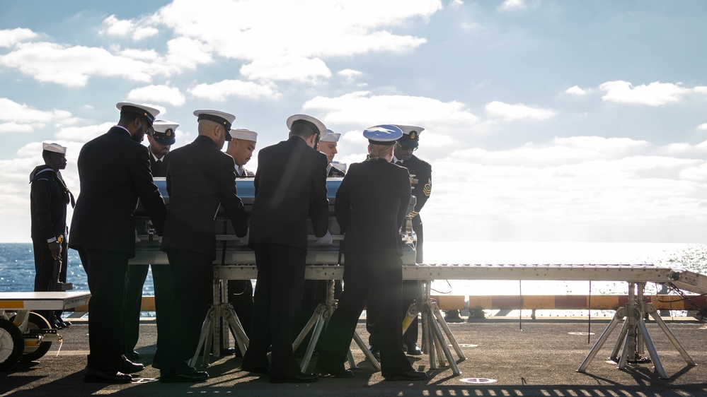 Kearsarge Conducts a Burial-at-Sea