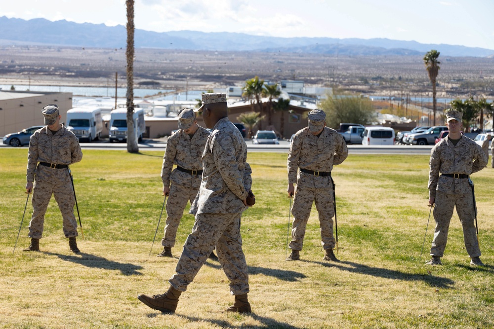 Marines uphold legacy of sword manual during a corporal’s course hosted at the Combat Center