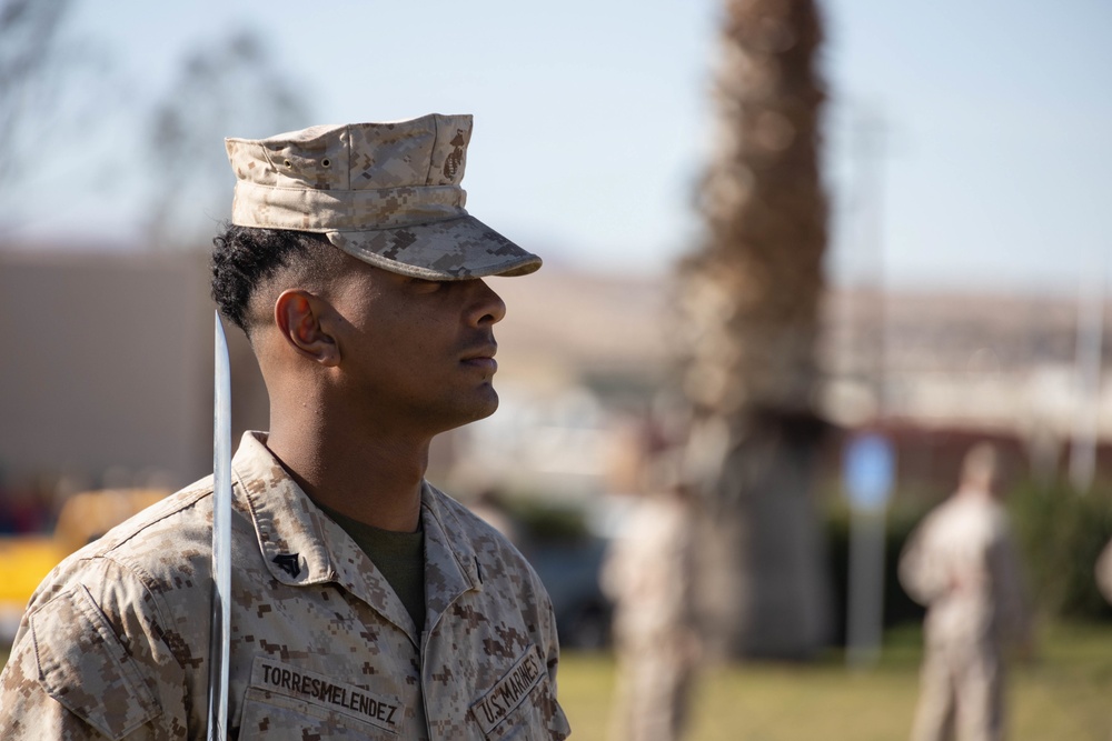 Marines uphold legacy of sword manual during a corporal’s course hosted at the Combat Center