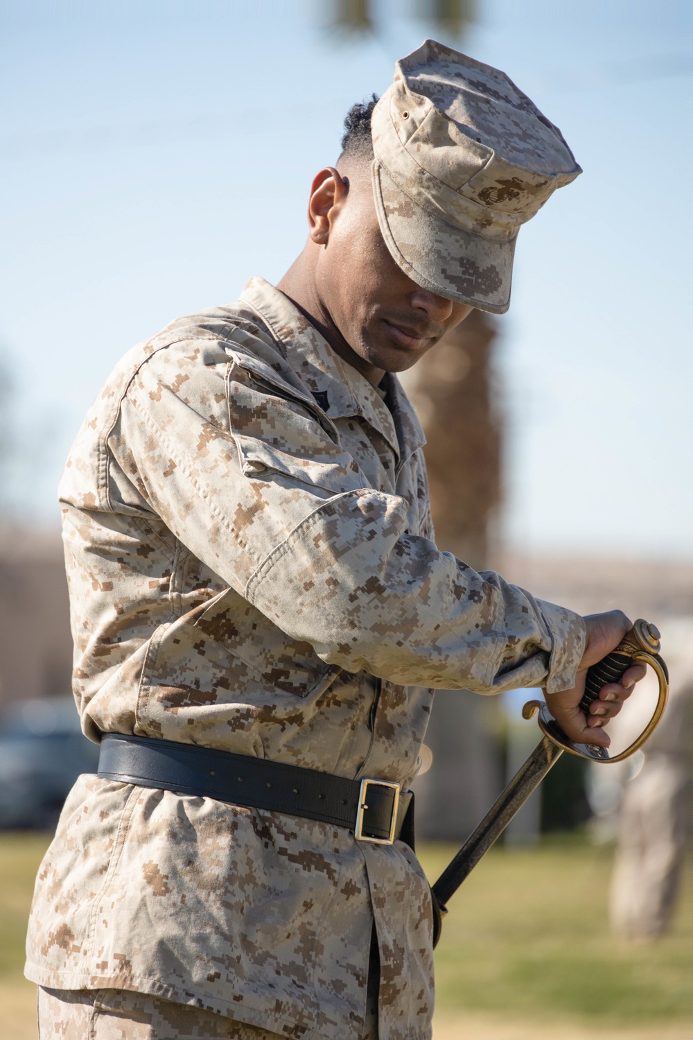 Marines uphold legacy of sword manual during a corporal’s course hosted at the Combat Center