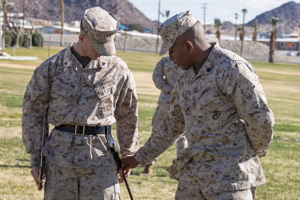 Marines uphold legacy of sword manual during a corporal’s course hosted at the Combat Center