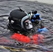 Fort McCoy Fire Department dive team conducts ice rescue training at frozen lake at Fort McCoy