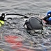 Fort McCoy Fire Department dive team conducts ice rescue training at frozen lake at Fort McCoy