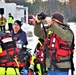 Fort McCoy Fire Department dive team conducts ice rescue training at frozen lake at Fort McCoy