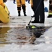 Fort McCoy Fire Department dive team conducts ice rescue training at frozen lake at Fort McCoy