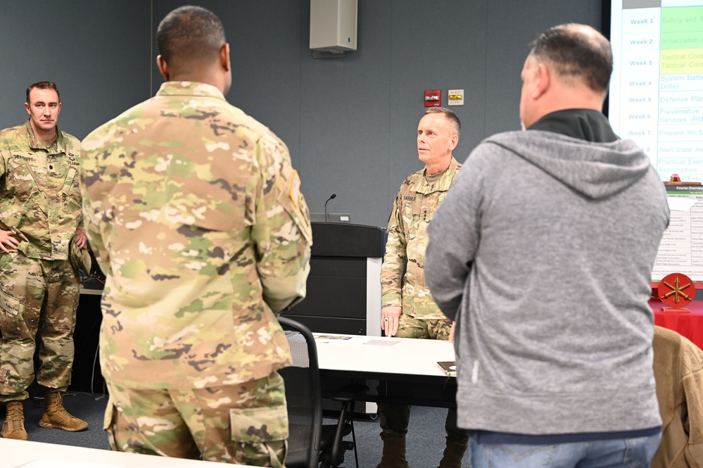 Lt. Gen. Daniel Karbler visits Patriot Advanced Individual Training