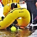 Fort McCoy Fire Department dive team conducts ice rescue training at frozen lake at Fort McCoy