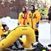 Fort McCoy Fire Department dive team conducts ice rescue training at frozen lake at Fort McCoy