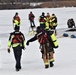 Fort McCoy Fire Department dive team conducts ice rescue training at frozen lake at Fort McCoy