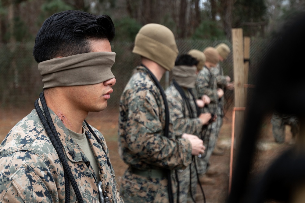 II MEF EOTG Instructors Evaluate Assault Climbers Course.