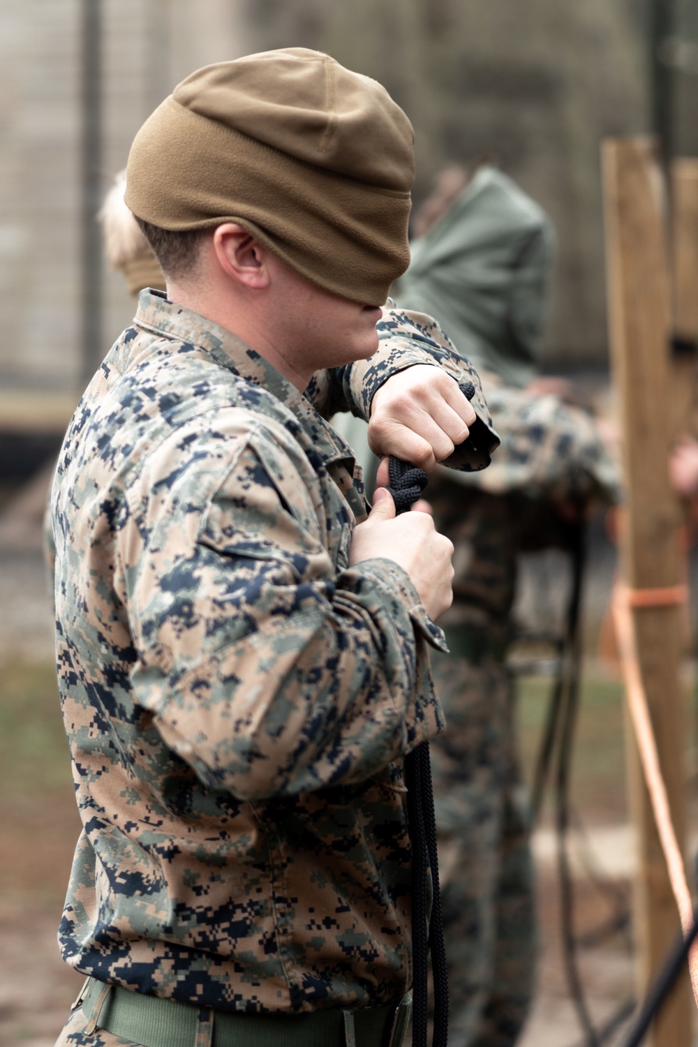 II MEF EOTG Instructors Evaluate Assault Climbers Course.