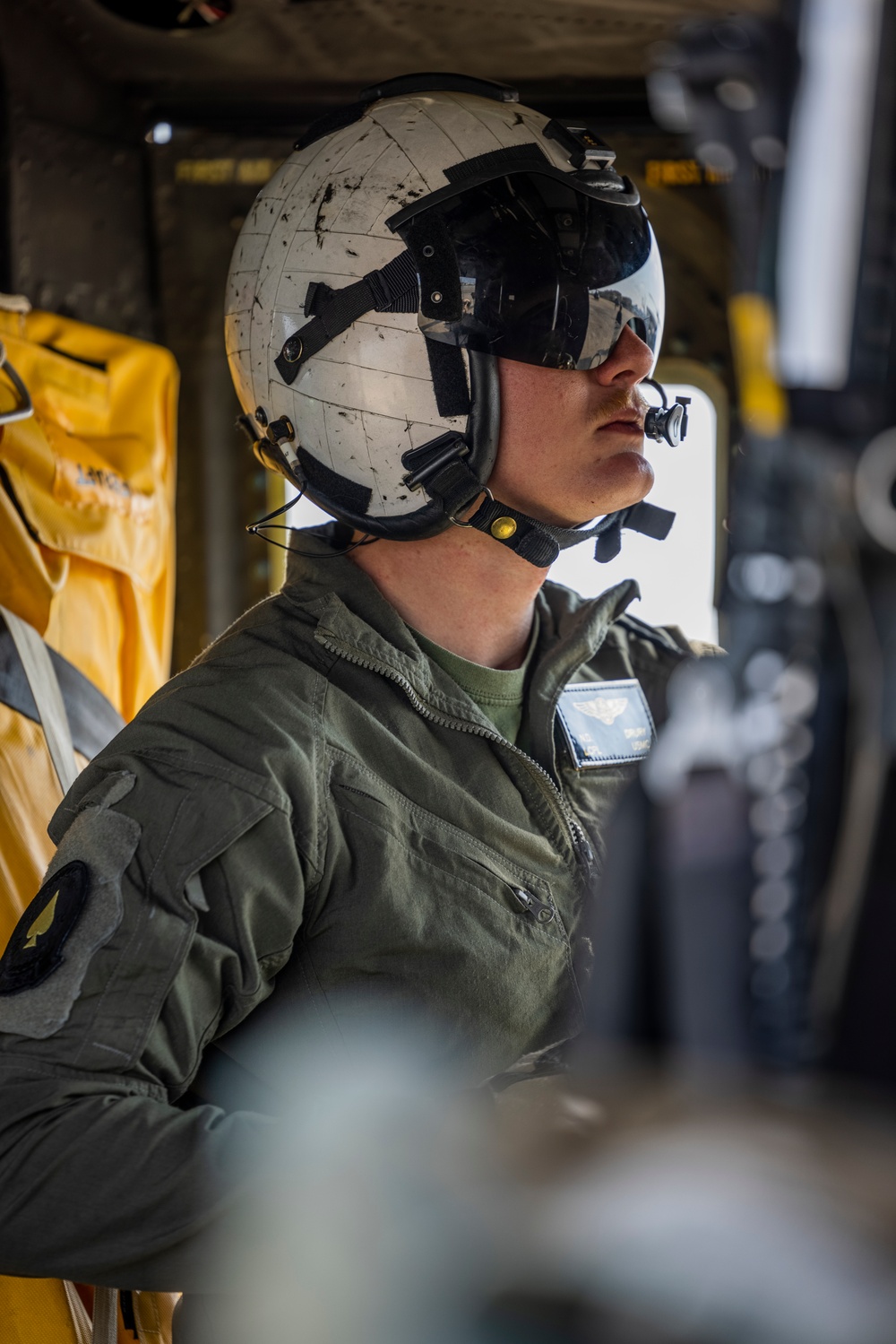 U.S. Marine Corps Brig. Gen. George Rowell flies a UH-1Y attached to HMLA-267