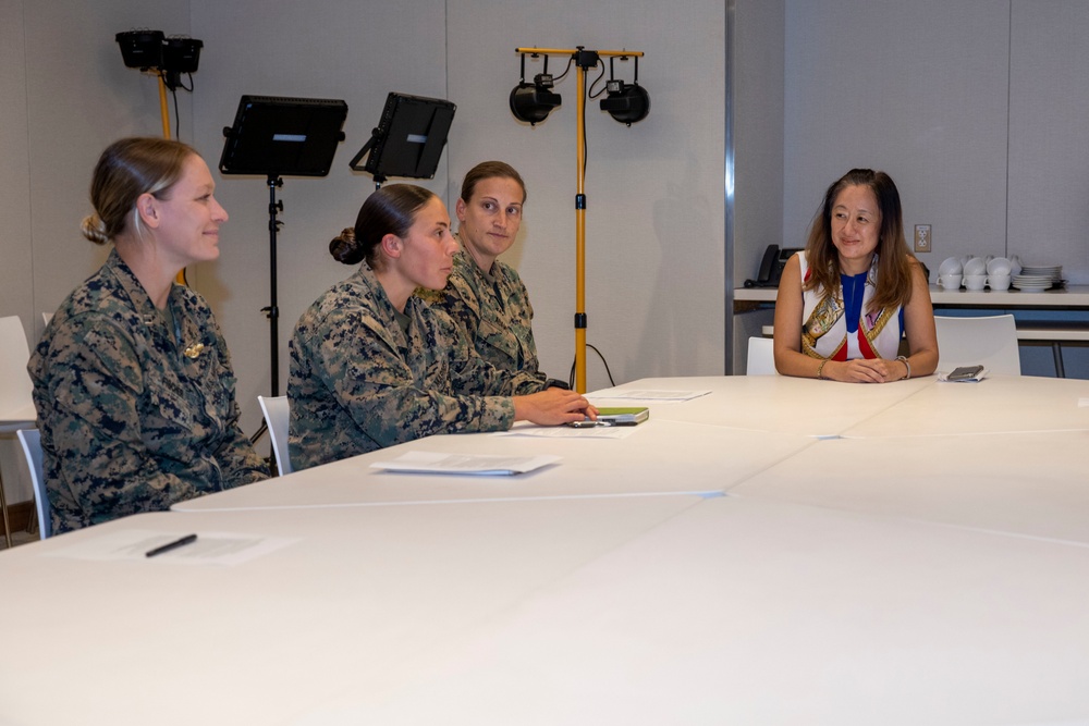 13th MEU Women, Peace, and Security team meet with U.S. Ambassador to Sri Lanka