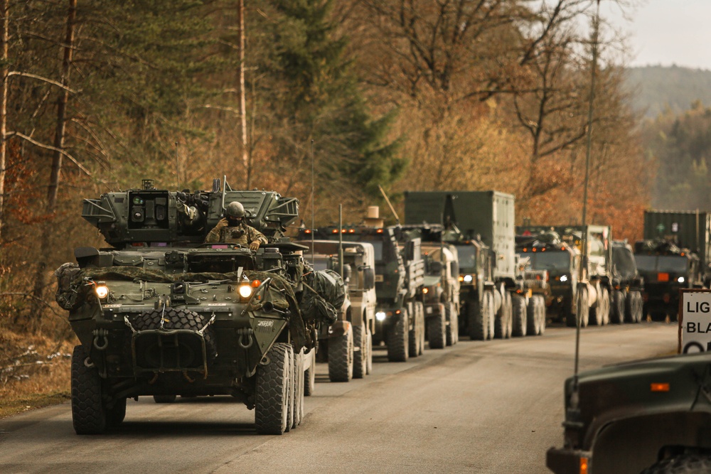 2CR Convoys into Hohenfels