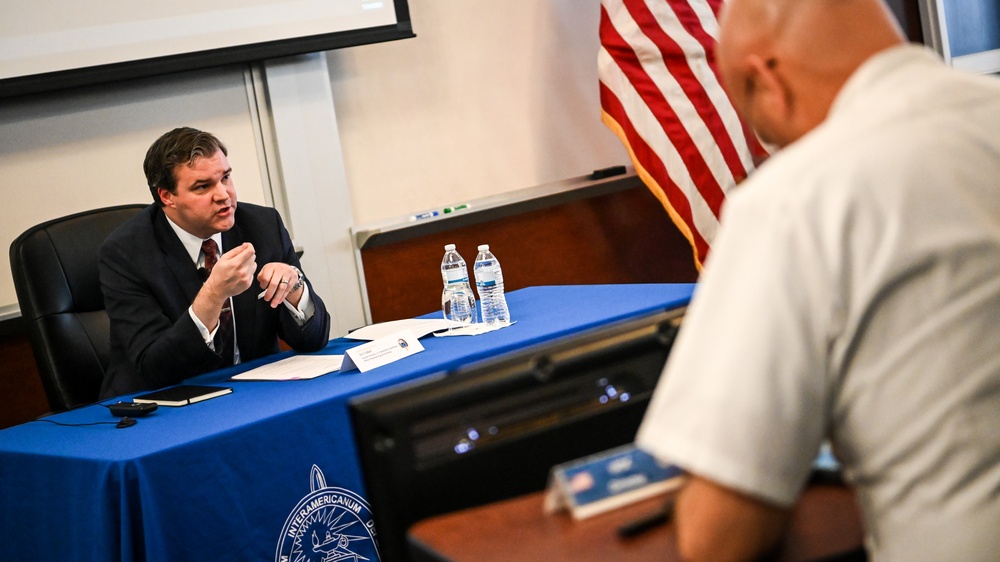 AD Mr. Eric Talbot U.S. Interdiction Coordinator, Office of National Drug Control Policy speaks to Class 62