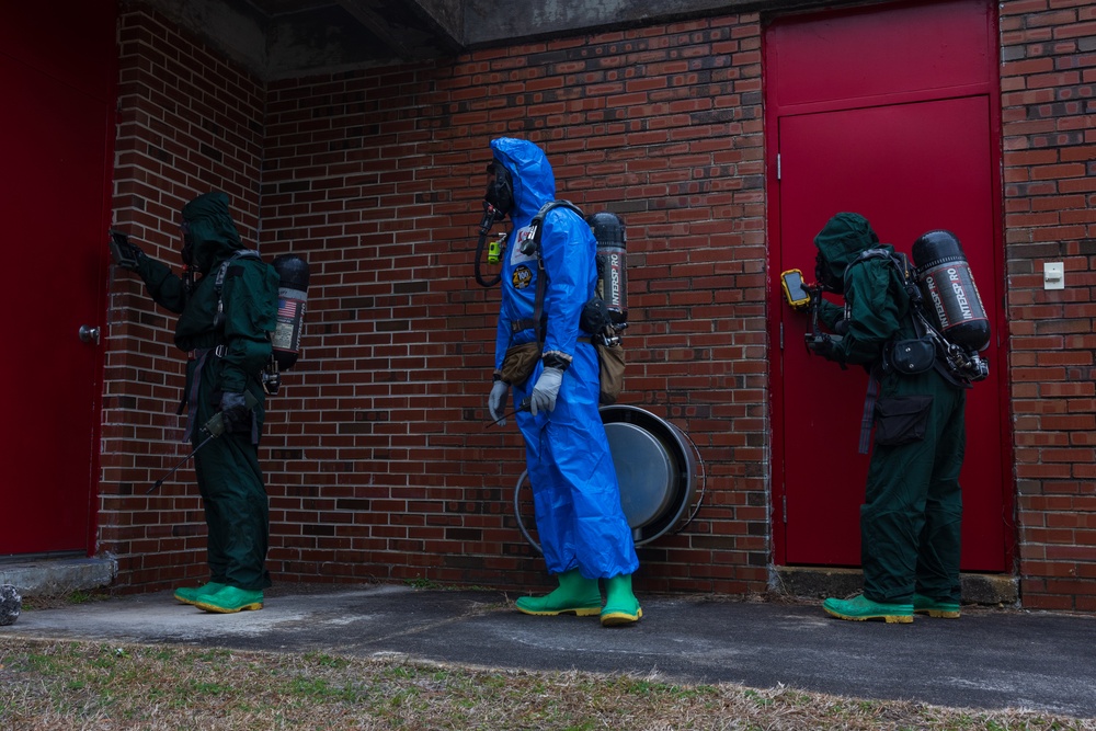 U.S. Marines Complete Chemical Biological Radiological and Nuclear Training