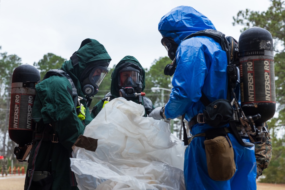 U.S. Marines Complete Chemical Biological Radiological and Nuclear Training