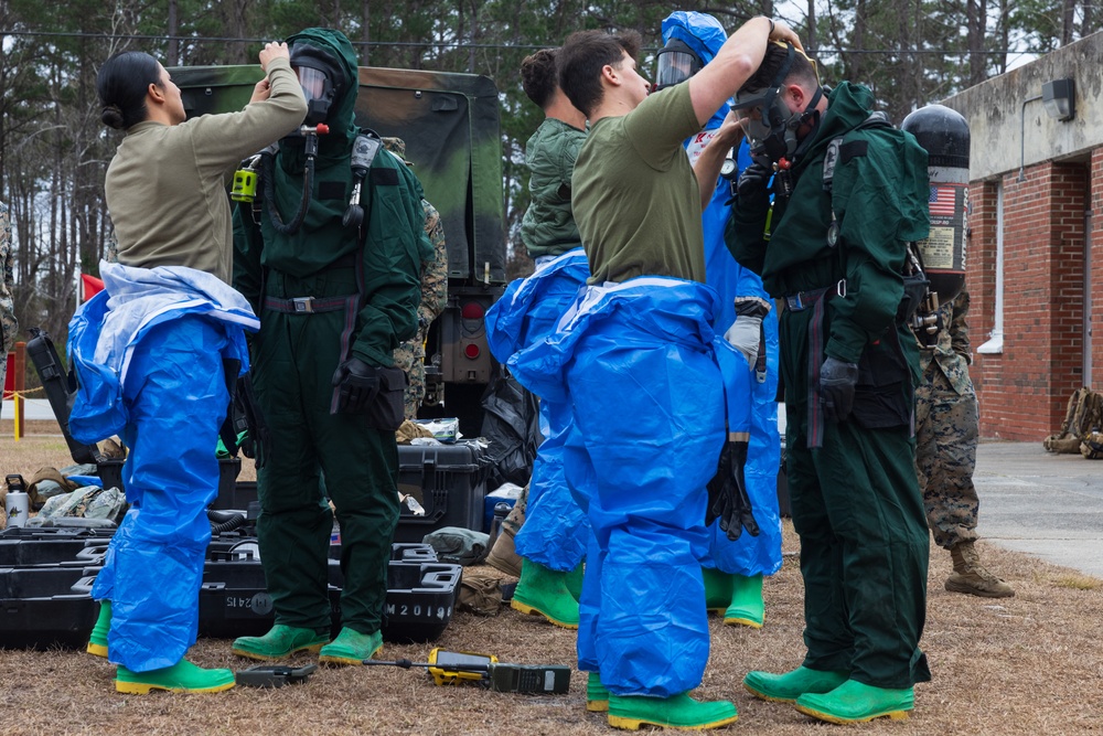 U.S. Marines Complete Chemical Biological Radiological and Nuclear Training