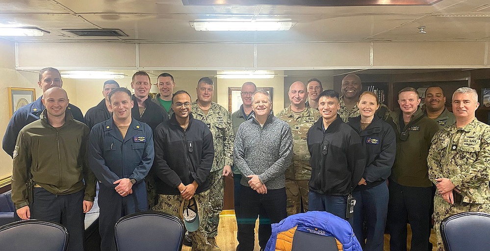 NAVSUP, Army logistics leaders continue collaboration efforts aboard George H.W. Bush