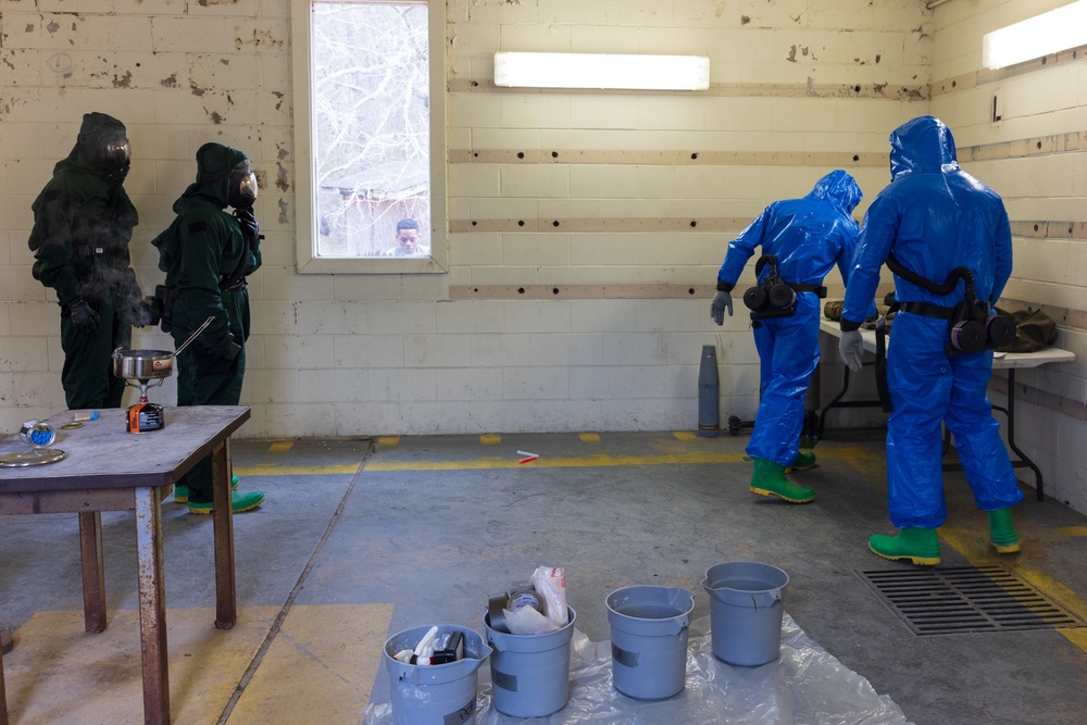 U.S. Marines Complete Chemical Biological Radiological and Nuclear Training