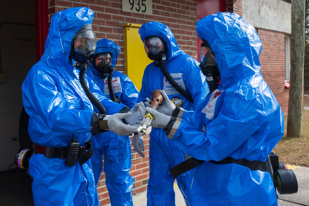 U.S. Marines Complete Chemical Biological Radiological and Nuclear Training