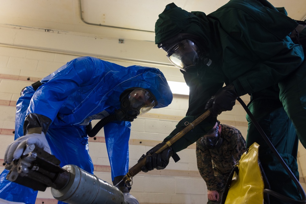 U.S. Marines Complete Chemical Biological Radiological and Nuclear Training