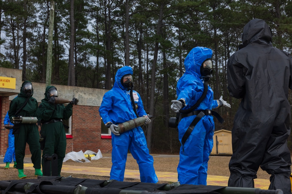 U.S. Marines Complete Chemical Biological Radiological and Nuclear Training