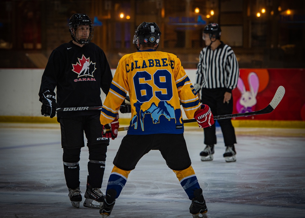 Nimitz Sailors Compete In Hockey Game