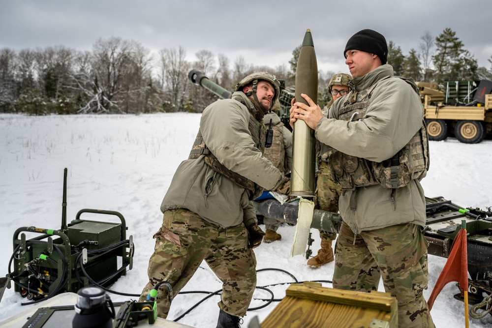 120th Field Artillery Regiment demonstrates capabilities at Northern Strike 23-1