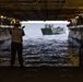 Marines And Sailors Conduct Well Deck Operations Aboard USS Bataan