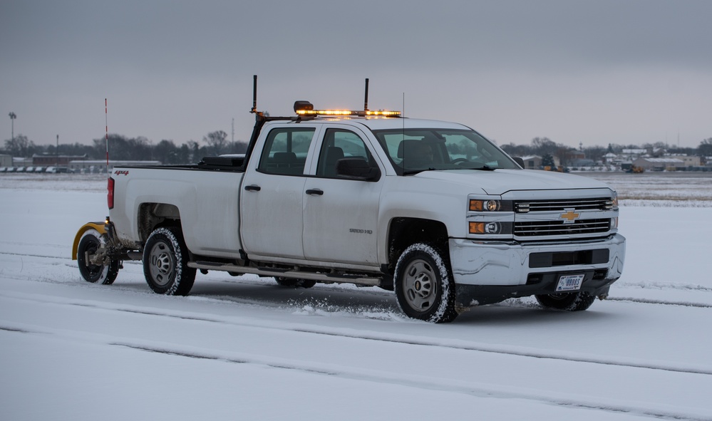 Cleared for takeoff: A behind the scenes look at how the base keeps the flightline open during winter weather