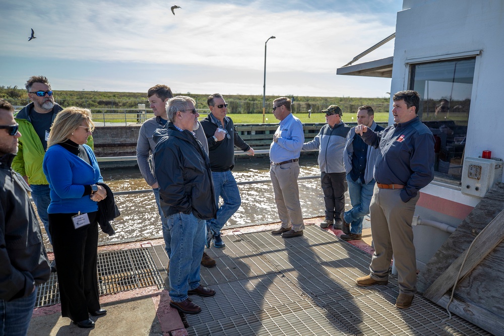 Inland Waterways Users Board Members Visit Brazos River Flood Gates – Colorado River Locks Project