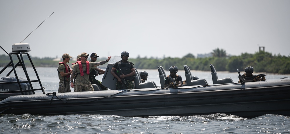 U.S. Military, alongside Benin and Nigerian Navy and Police Force, conduct VBSS Training