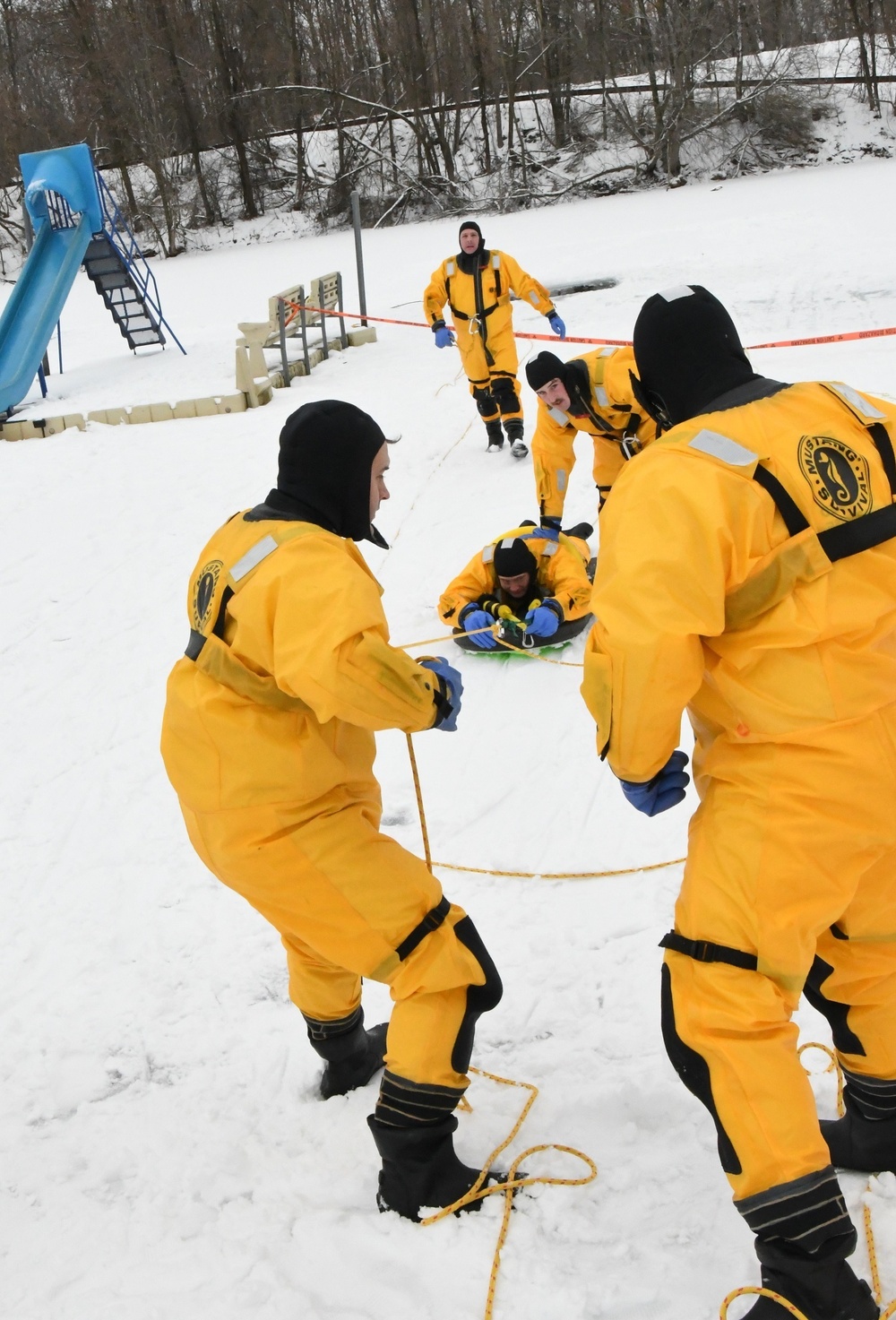 Fort Drum firefighters train for ice rescues