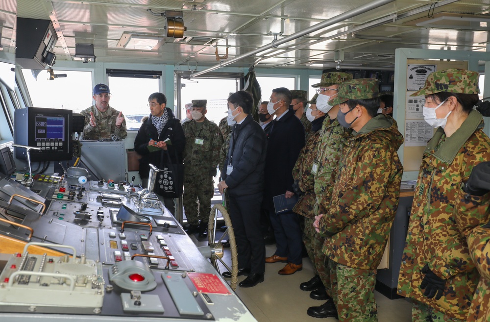 Japanese partners tour US Army vessel to better understand capabilities