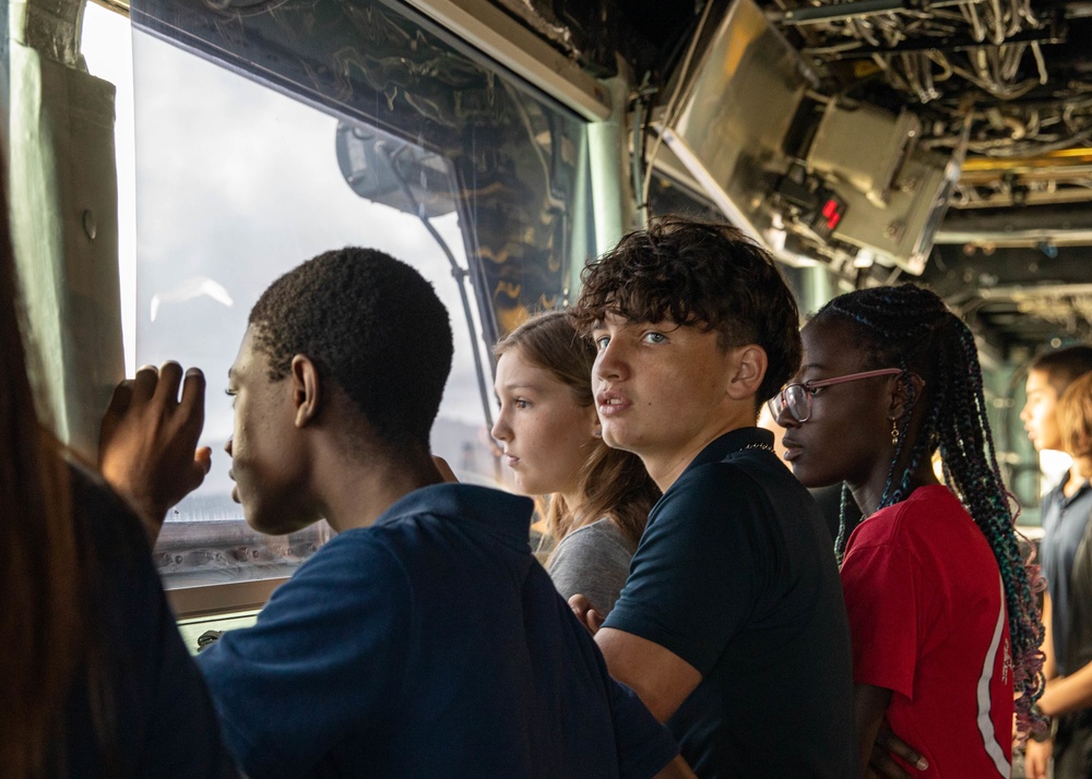 McCool School Visits USS Emory S. Land